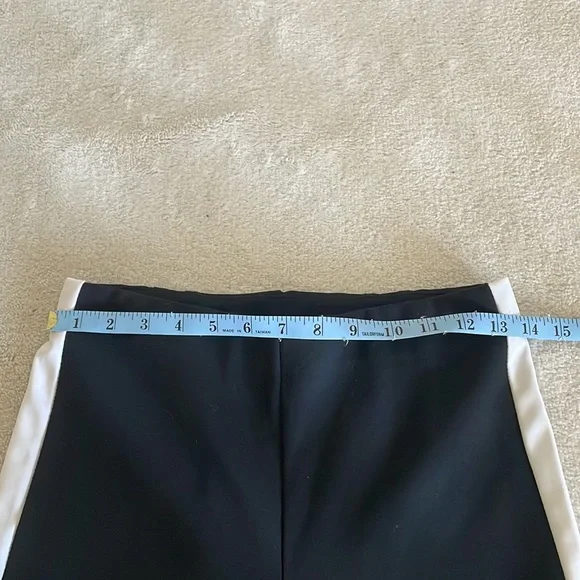 Anthro Black a pant with White stripe - Picture 6 of 8